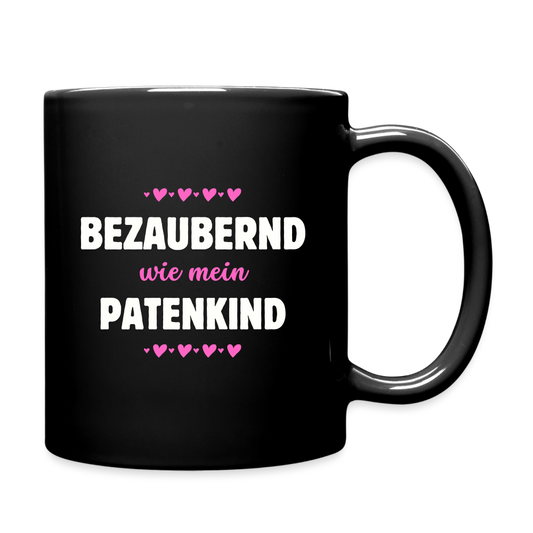 Tasse "Bezaubernd wie mein Patenkind" - Schwarz