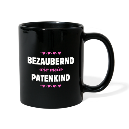 Tasse "Bezaubernd wie mein Patenkind" - Schwarz