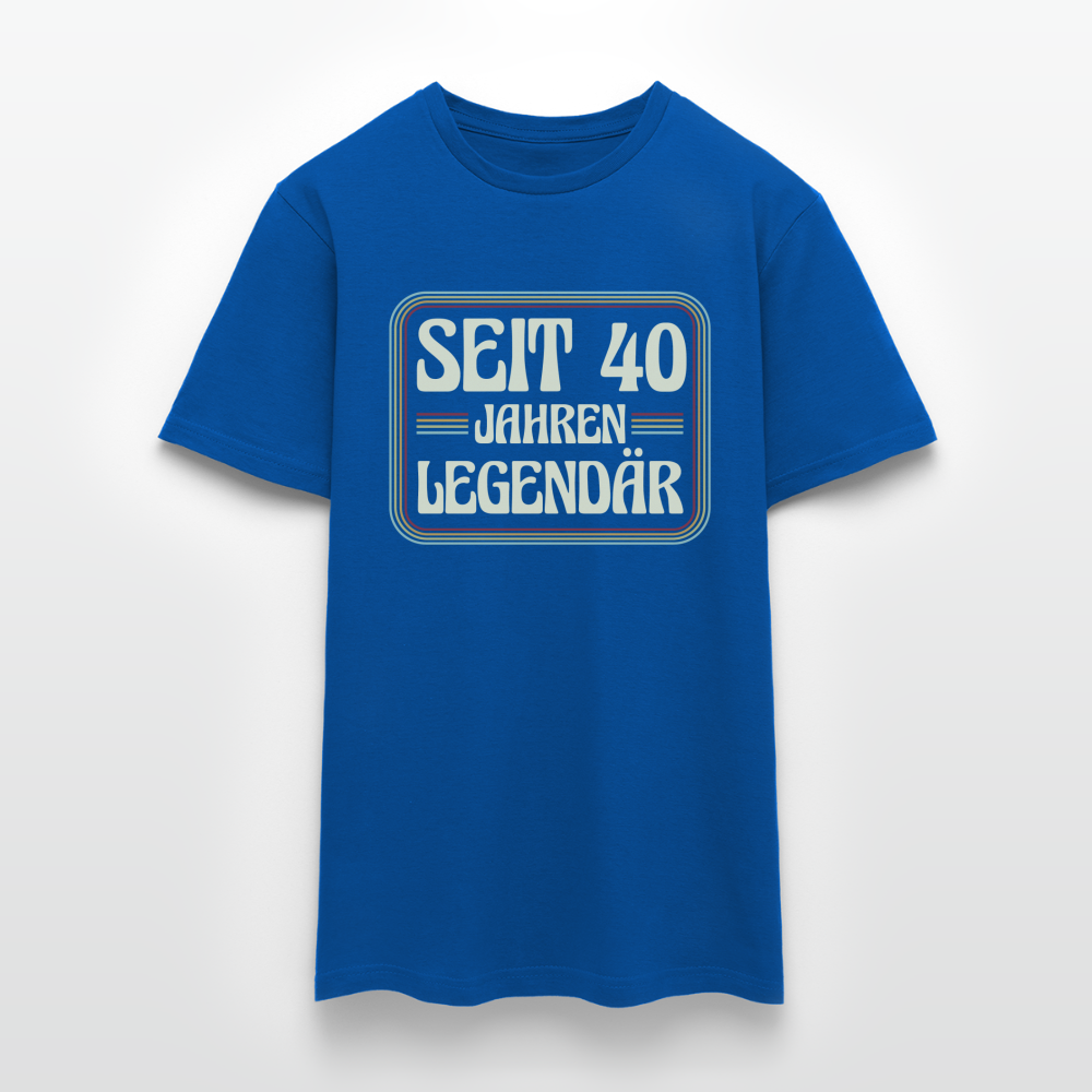 Männer T-Shirt "Seit 40 Jahren legendär" - Royalblau