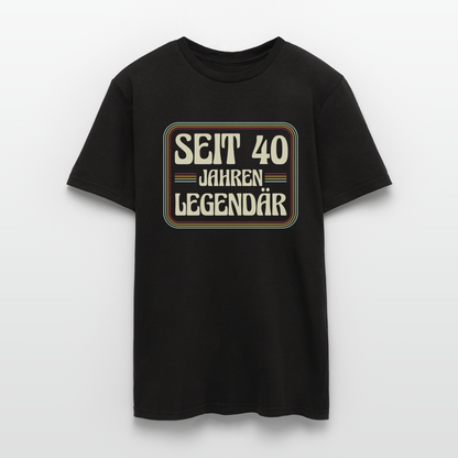 Männer T-Shirt "Seit 40 Jahren legendär" - Schwarz