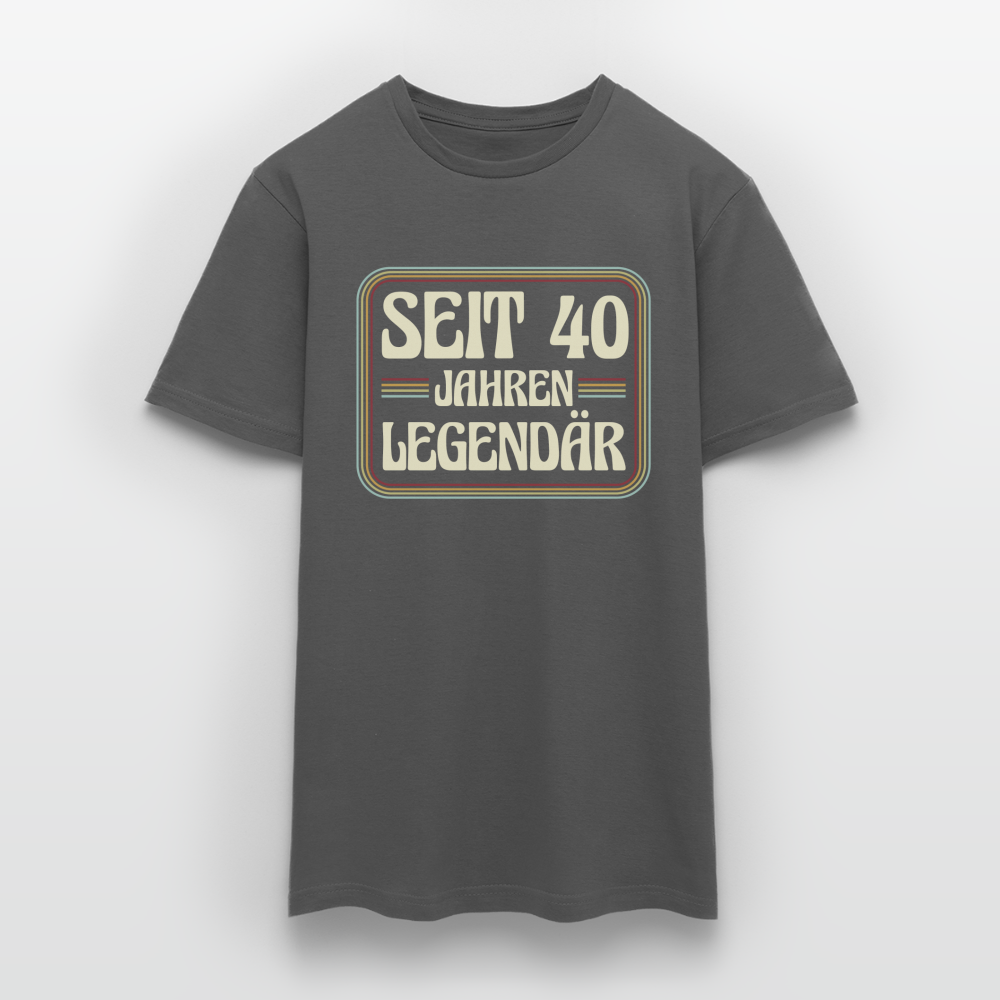 Männer T-Shirt "Seit 40 Jahren legendär" - Anthrazit