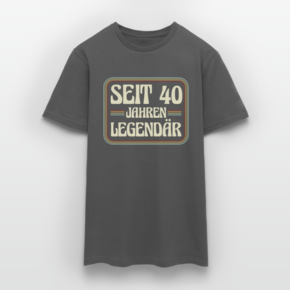Männer T-Shirt "Seit 40 Jahren legendär" - Anthrazit