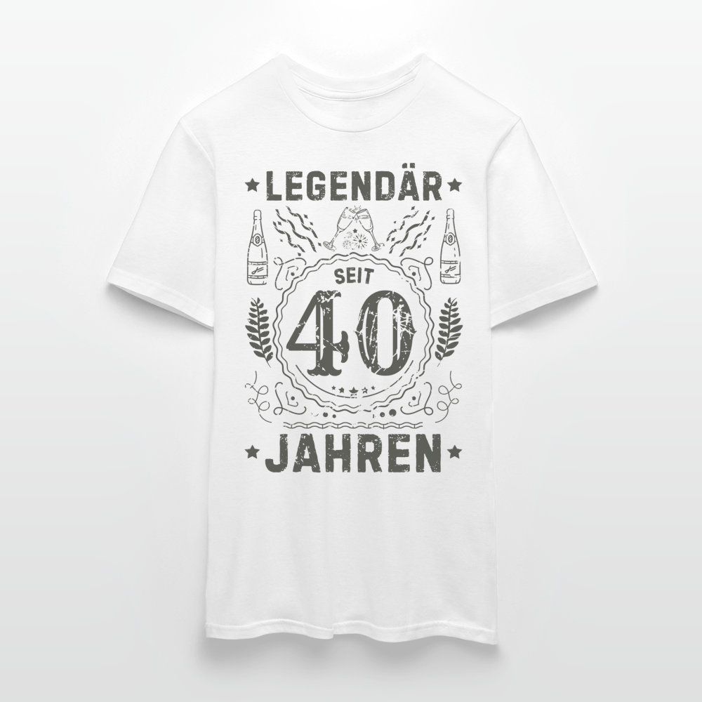 Männer T-Shirt "Legendär seit 40 Jahren" - Weiß