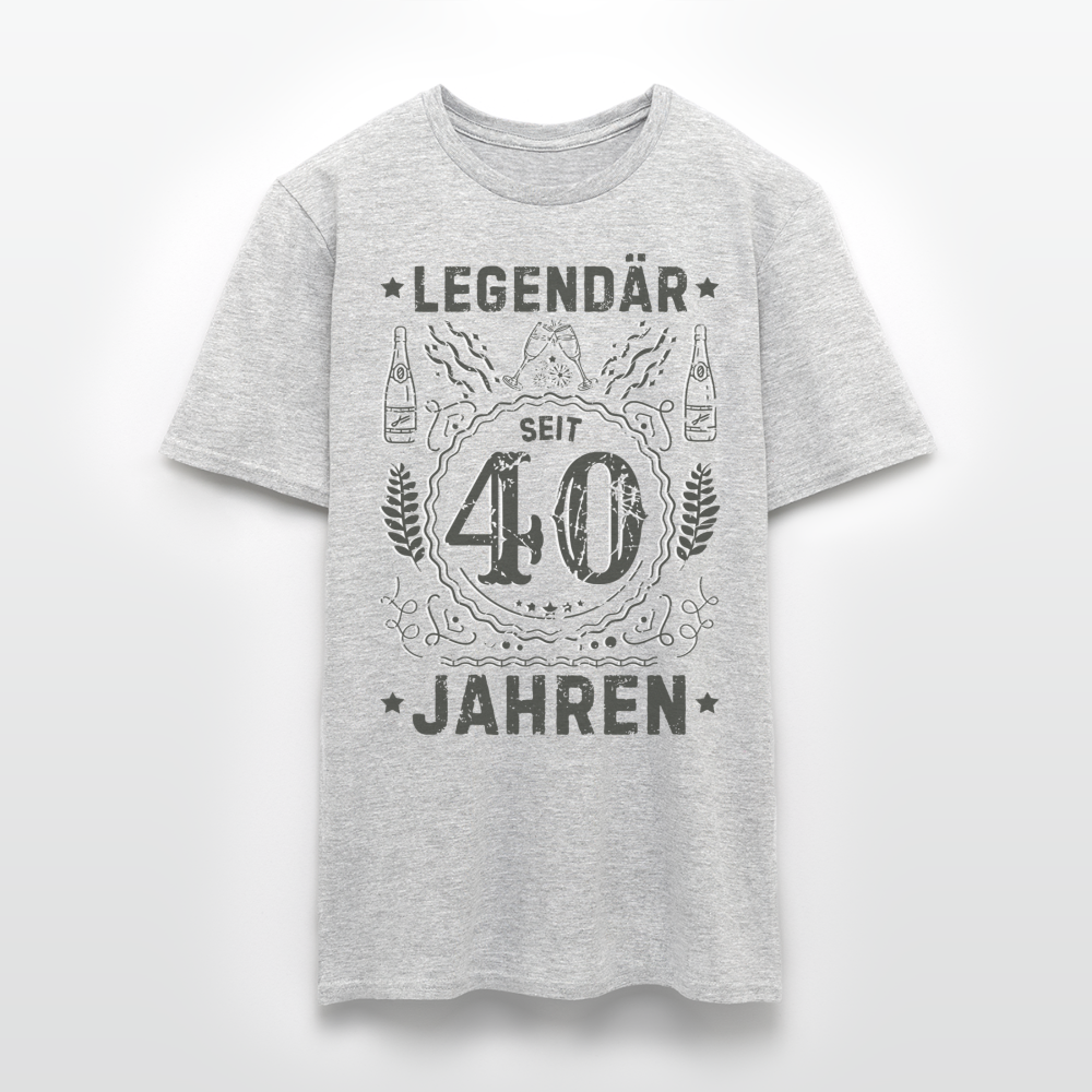 Männer T-Shirt "Legendär seit 40 Jahren" - Grau meliert