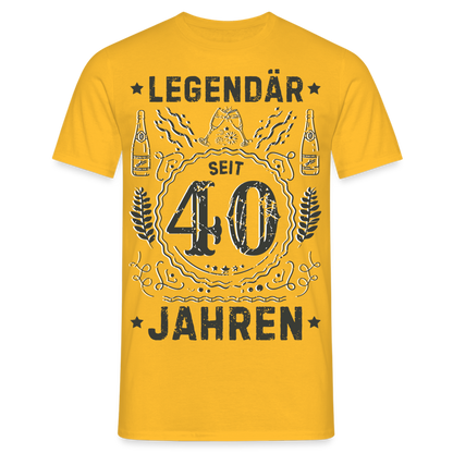 Männer T-Shirt "Legendär seit 40 Jahren" - Gelb