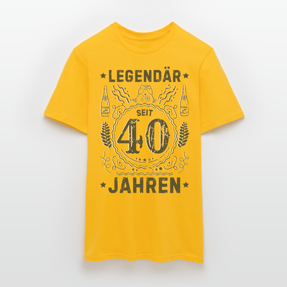 Männer T-Shirt "Legendär seit 40 Jahren" - Gelb