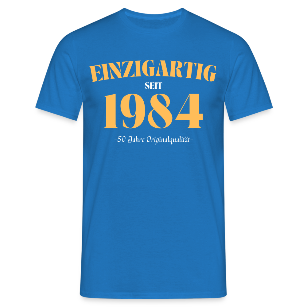 Männer T-Shirt "Einzigartig seit 1984" - Royalblau