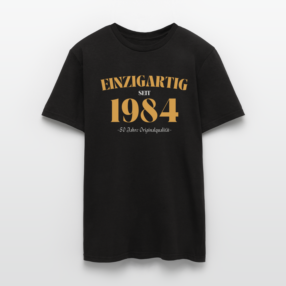 Männer T-Shirt "Einzigartig seit 1984" - Schwarz