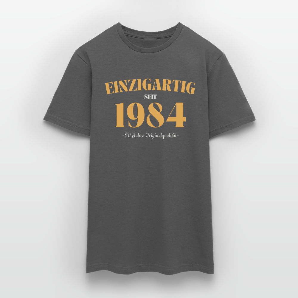 Männer T-Shirt "Einzigartig seit 1984" - Anthrazit