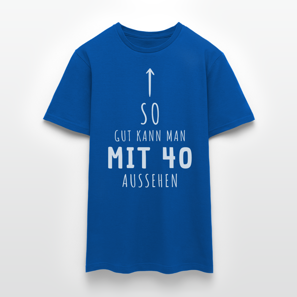 Männer T-Shirt "So gut kann man mit 40 aussehen" - Royalblau