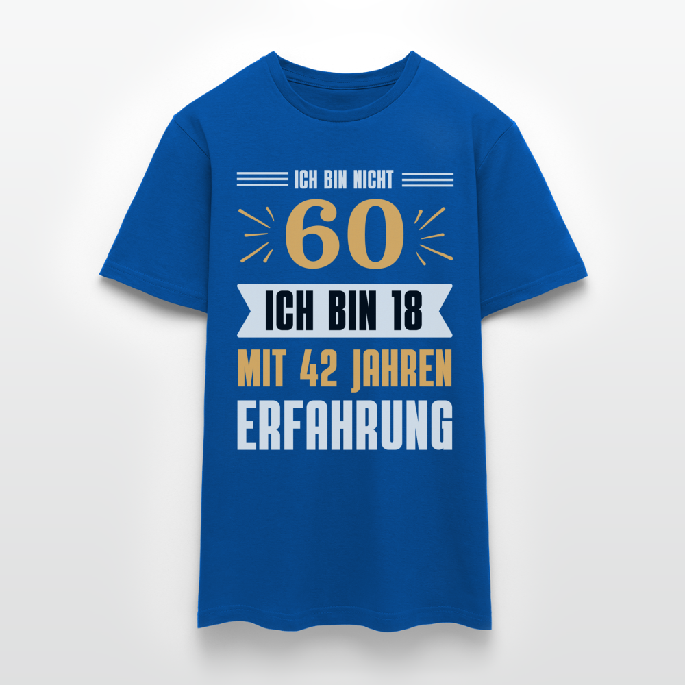 Männer T-Shirt "Ich bin nicht 60..." - Royalblau