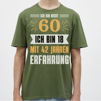 Männer T-Shirt "Ich bin nicht 60..." - Militärgrün