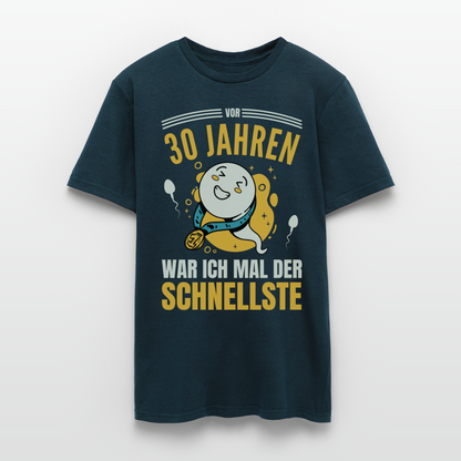 Männer T-Shirt "Vor 30 Jahren war ich mal der Schnellste" - Navy