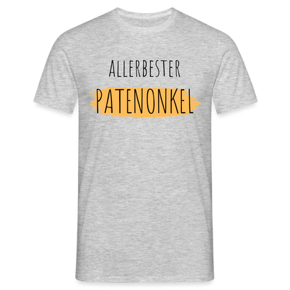 Männer T-Shirt "Allerbester Patenonkel" - Grau meliert