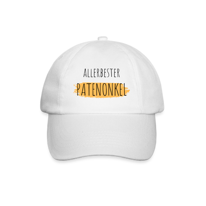 Baseballkappe "Allerbester Patenonkel" - Weiß/Weiß