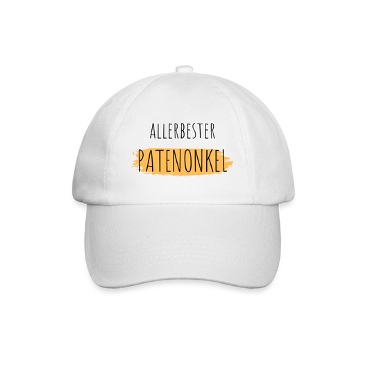 Baseballkappe "Allerbester Patenonkel" - Weiß/Weiß