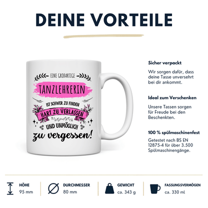 Tasse "Abschiedsgeschenk Tanzlehrerin"