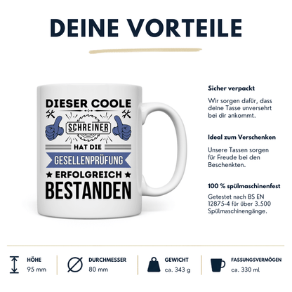 Tasse Schreiner Gesellenprüfung Vorteile