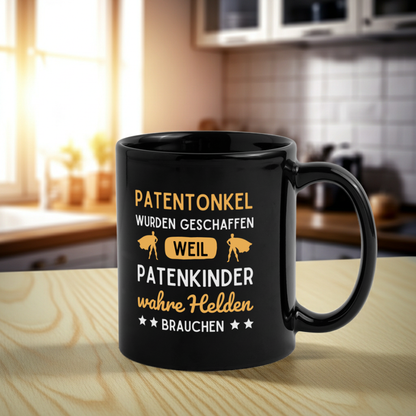 Tasse "Patenonkel wurden geschaffen weil Patenkinder wahre Helden brauchen"
