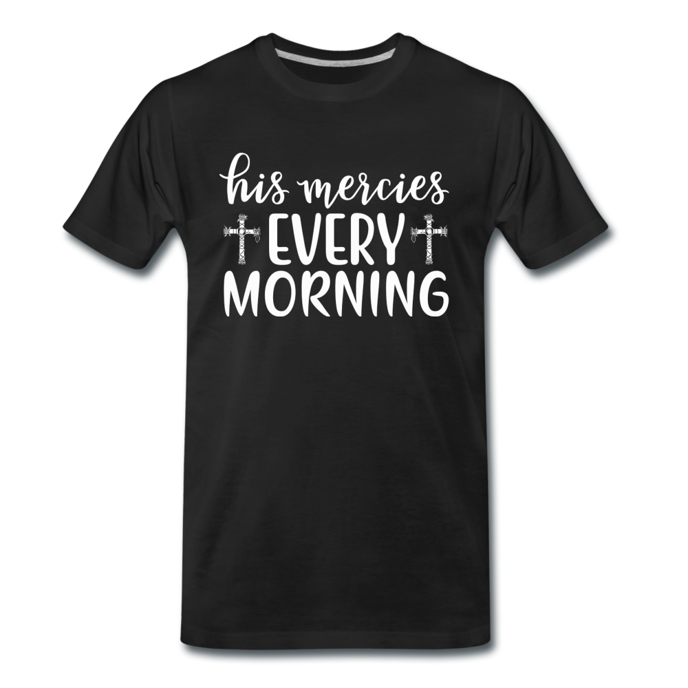 Männer T-Shirt "His mercies every morning" - Schwarz