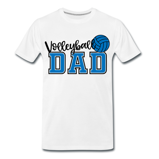 Männer T-Shirt "Volleyball Dad" - Weiß