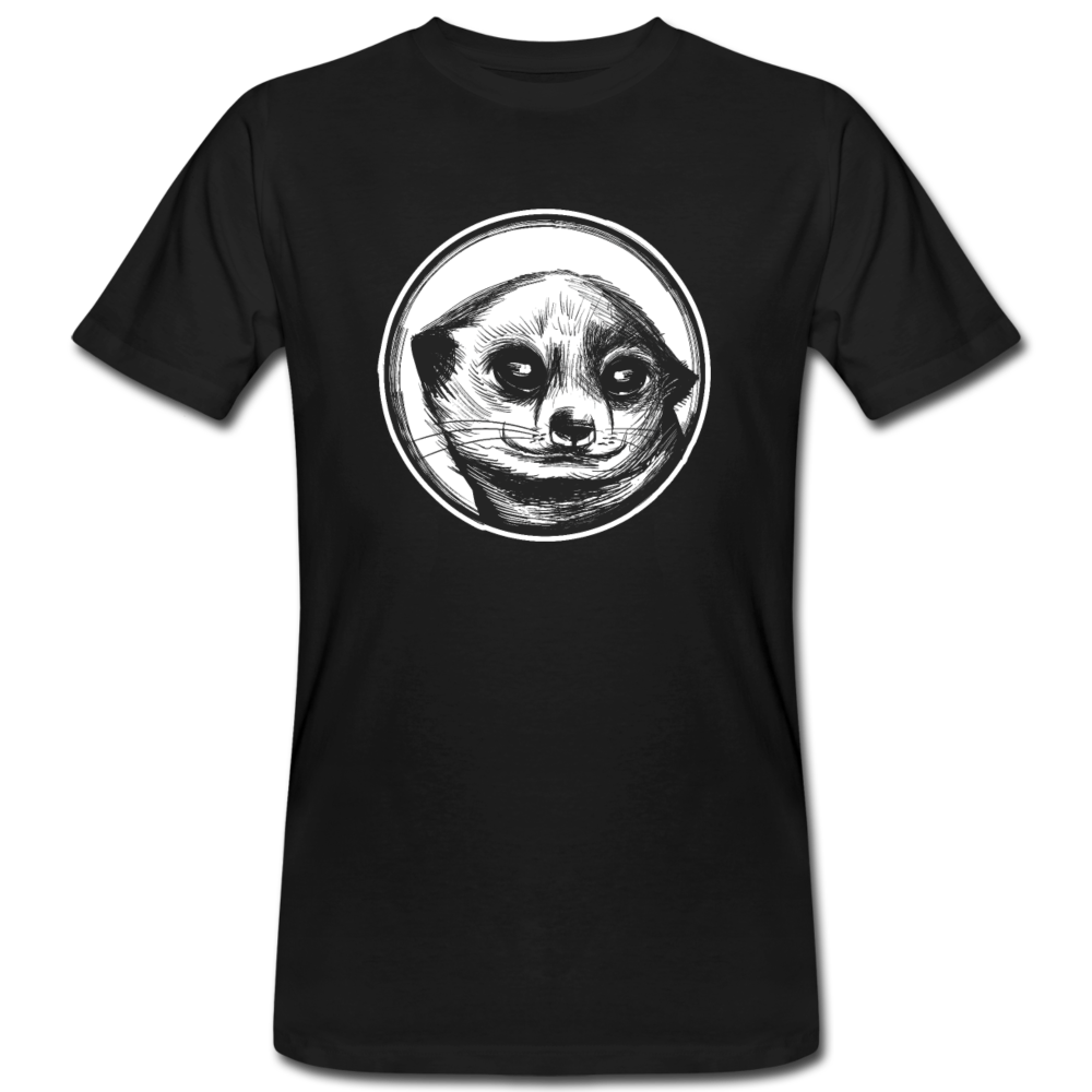 Männer Organic T-Shirt "Erdmännchen" - Schwarz