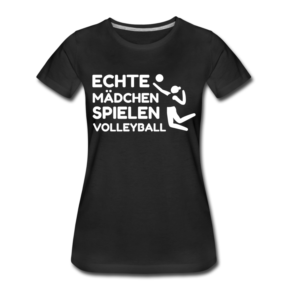 Frauen T-Shirt "Echte Mädchen spielen Volleyball" 