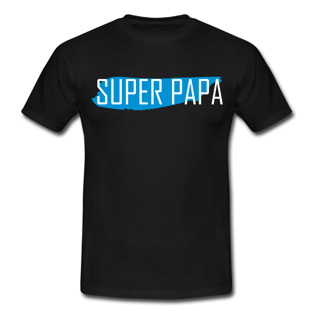 Männer T-Shirt "Super Papa" - black