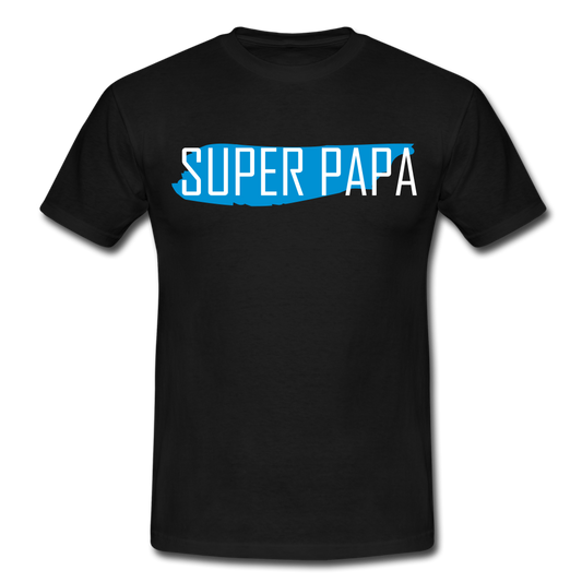 Männer T-Shirt "Super Papa" - black