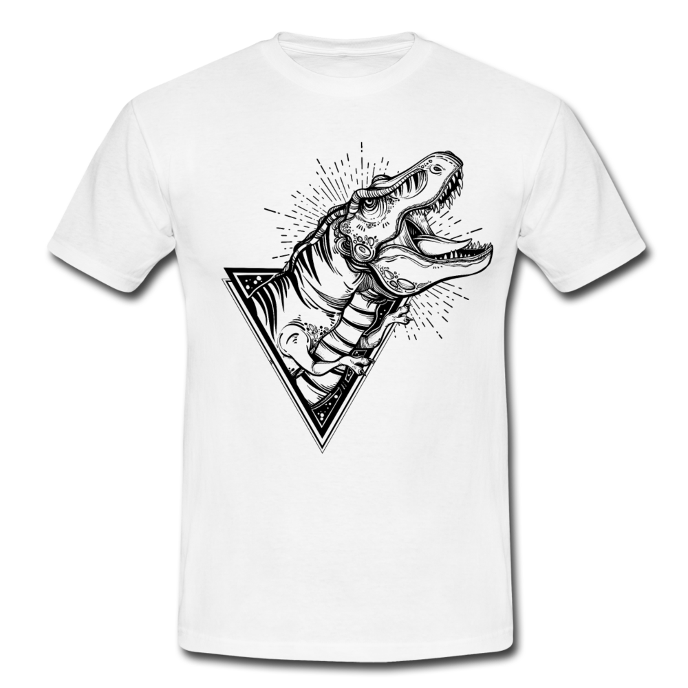 Männer T-Shirt "Cooler Dinosaurier" - white