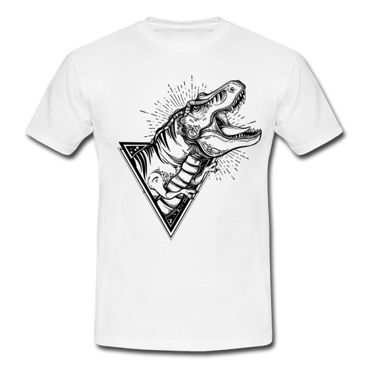 Männer T-Shirt "Cooler Dinosaurier" - white