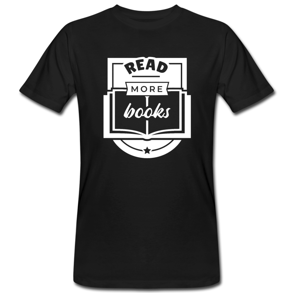 Männer Organic T-Shirt "Read more books" - black