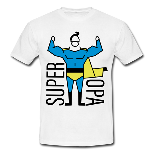 Männer T-Shirt "Super Opa" - white