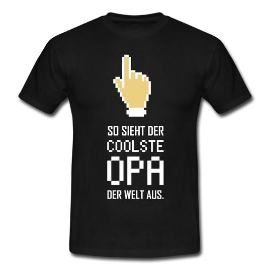 Männer T-Shirt "So sieht der coolste Opa der Welt aus." - black