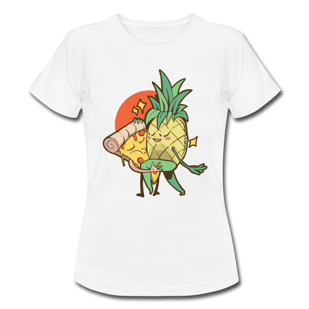 Frauen T-Shirt "Ananas und Pizza" - white