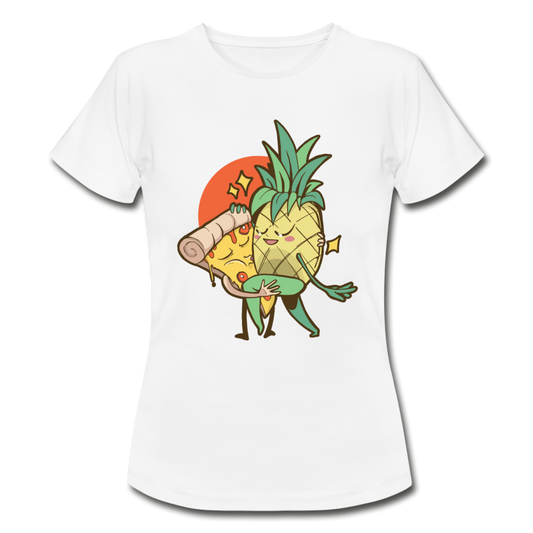 Frauen T-Shirt "Ananas und Pizza" - white