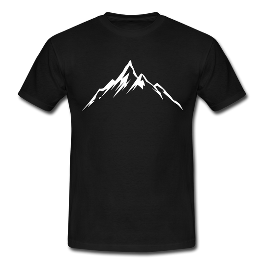 Männer T-Shirt "Einfache Berge" - black