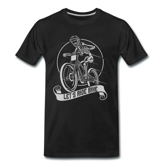 Männer T-Shirt "Let's ride bike" - black