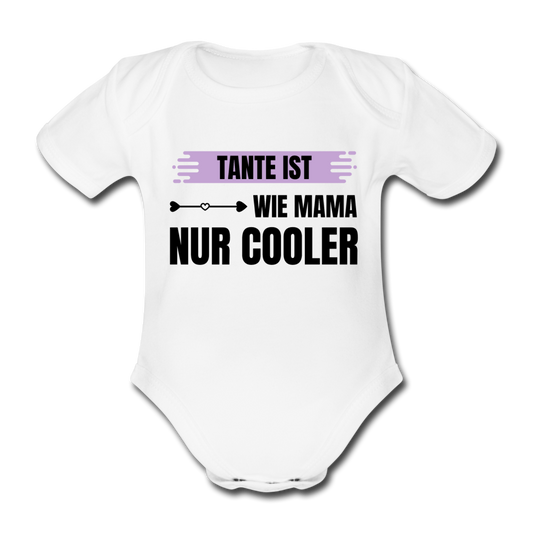 Baby Body "Tante ist wie Mama nur cooler" - white