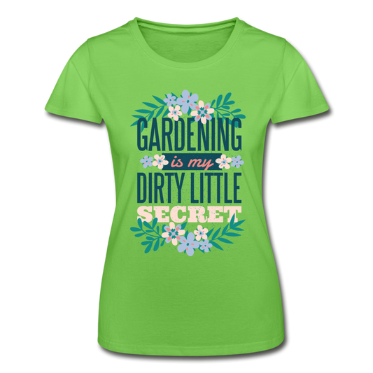 Frauen T-Shirt "Gardening is my dirty little secret" - Hellgrün