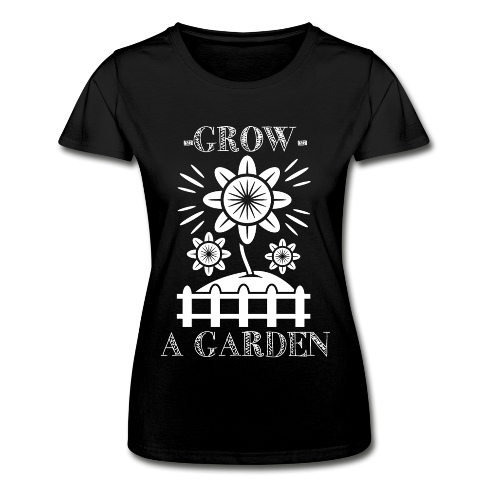 Frauen T-Shirt "Grow a garden" - Schwarz