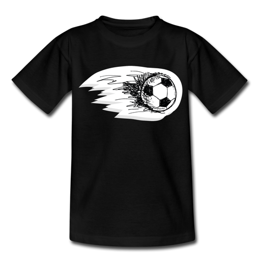 Kinder T-Shirt "Ball Zeichnung" - Schwarz