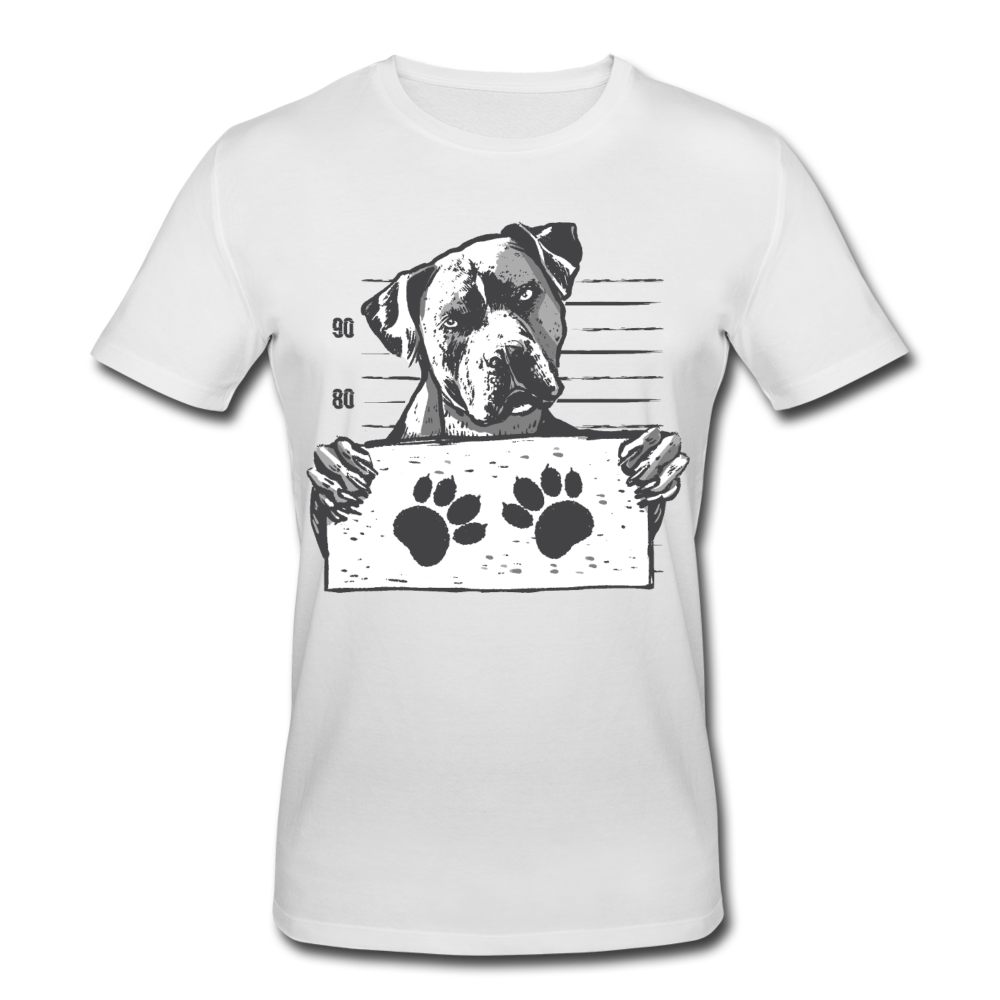 Männer Bio T-Shirt "Staffordshire Bullterrier" - Weiß