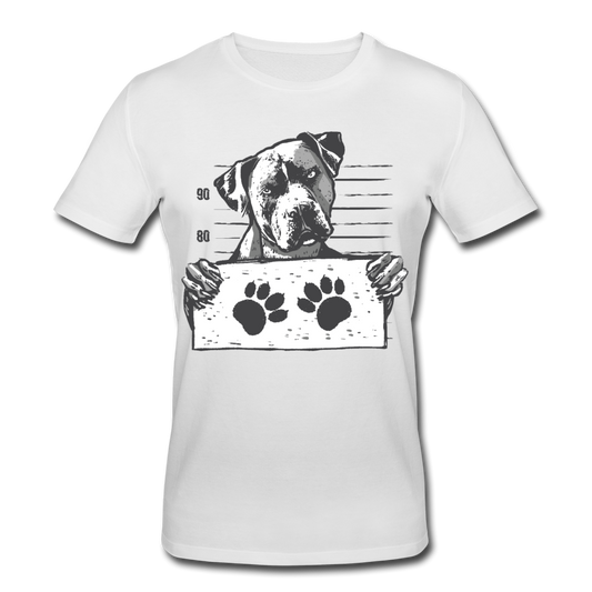 Männer Bio T-Shirt "Staffordshire Bullterrier" - Weiß