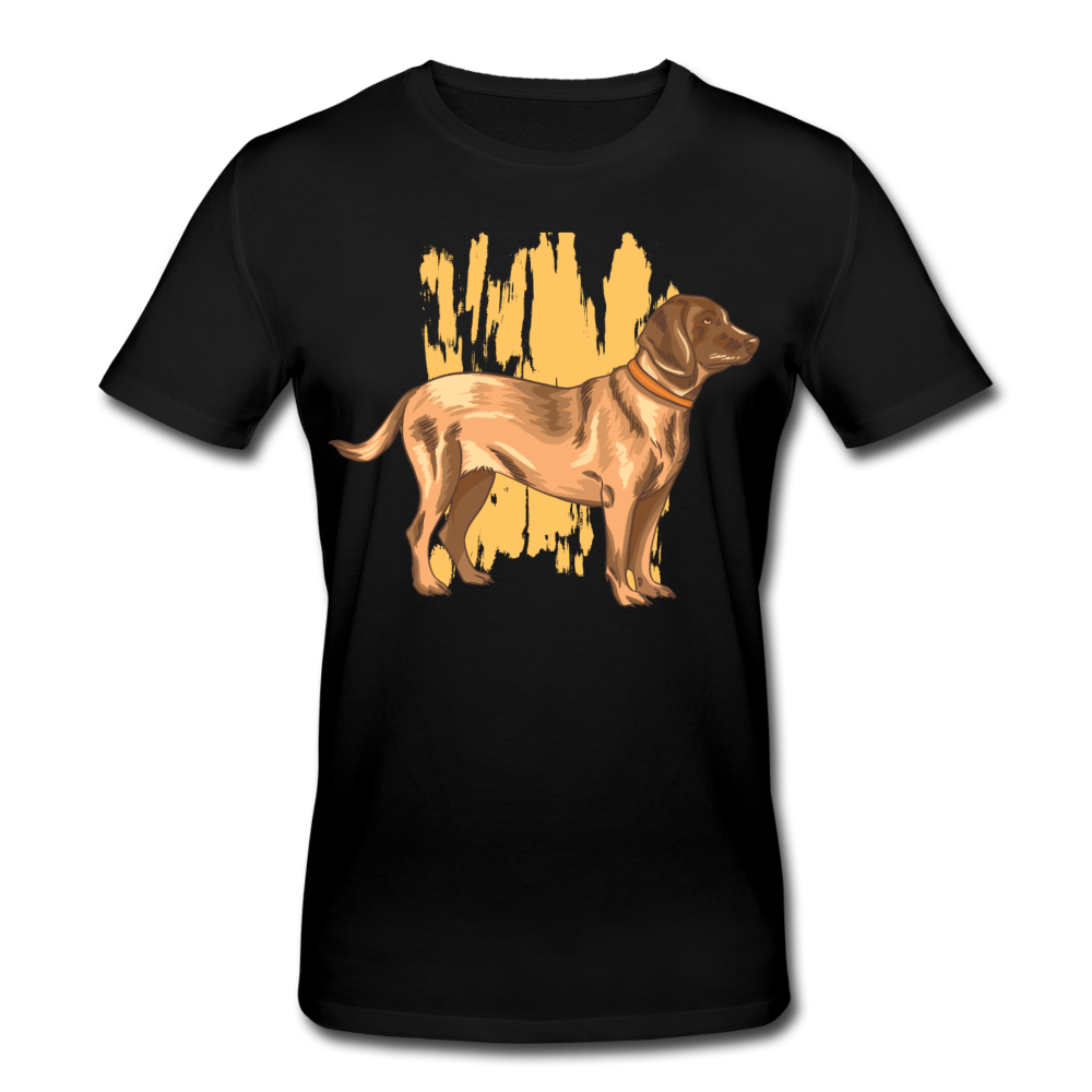 Männer Bio T-Shirt "Bloodhound Hund" - Schwarz