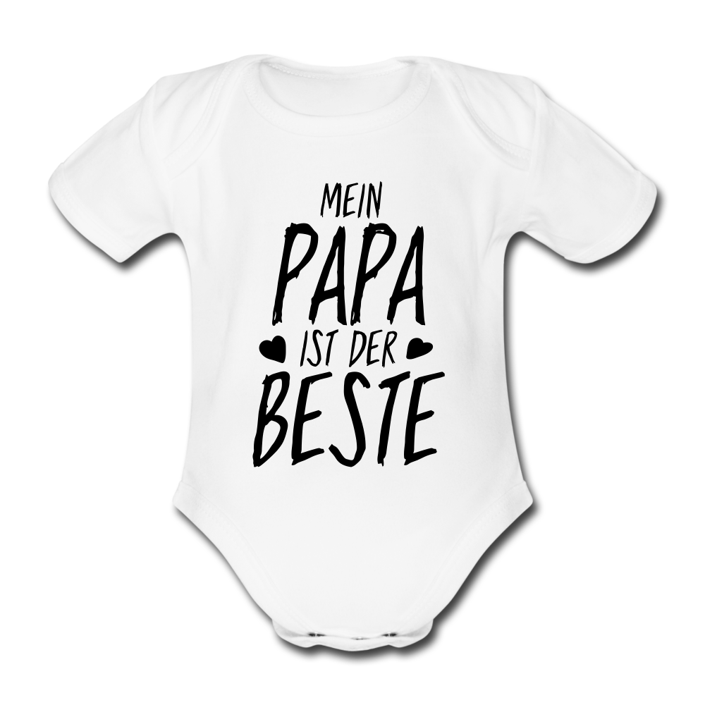 Baby Body "Mein Papa ist der Beste" - Weiß