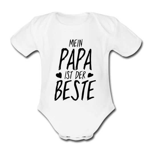 Baby Body "Mein Papa ist der Beste" - Weiß