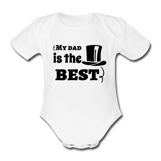 Baby Body "My dad is the best" - Weiß