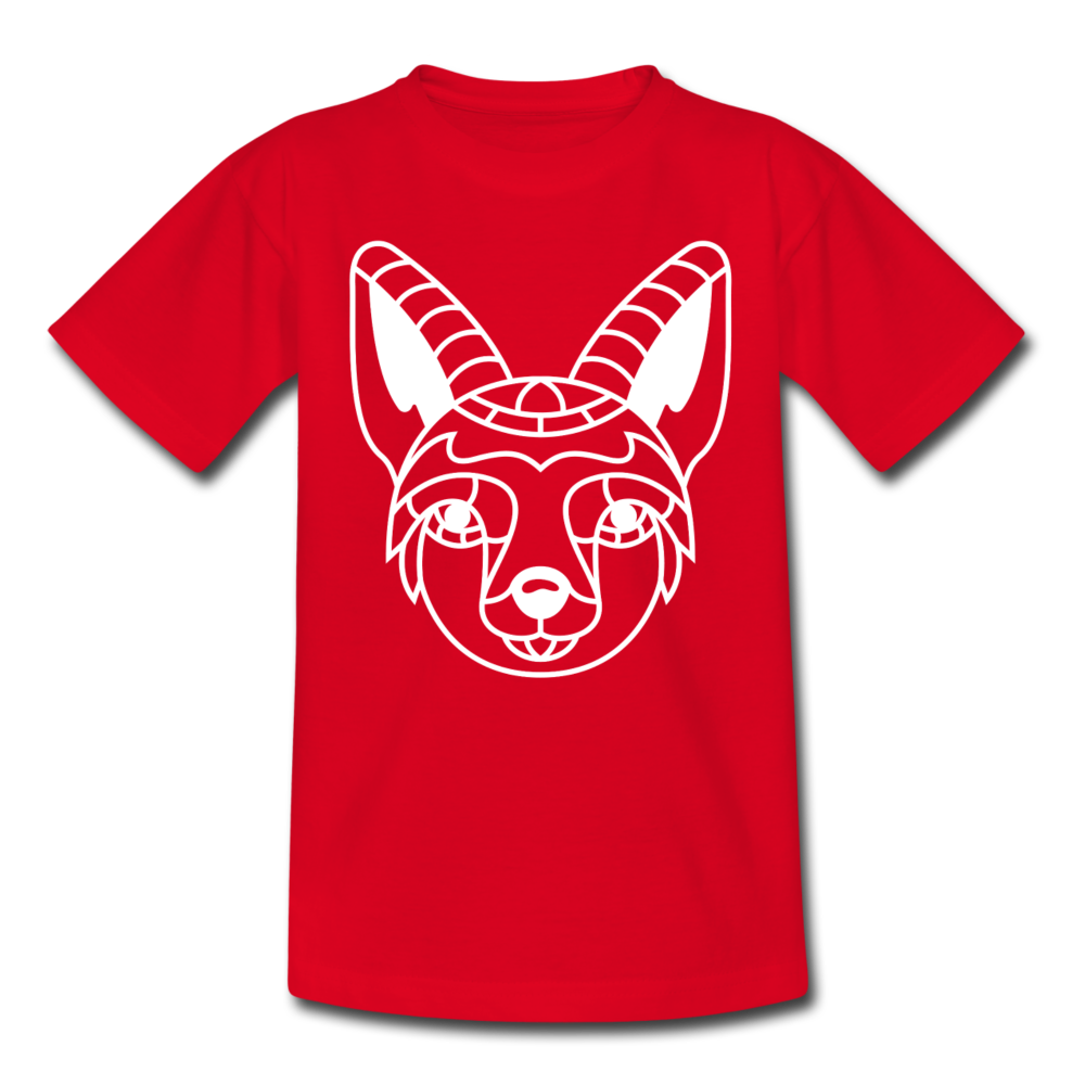 Kinder T-Shirt "Simpler Fuchs" - Rot