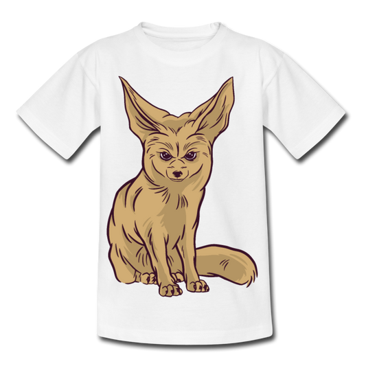 Kinder T-Shirt "Böse schauender Fuchs" - Weiß